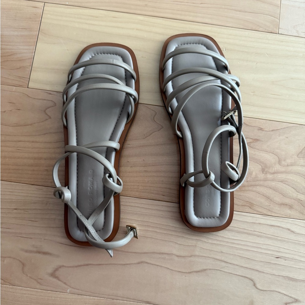 Corso Roma Strappy Taupe Sandals